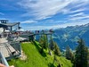 Vyhlídková terasa restaurace na vrcholu hory Stanserhorn